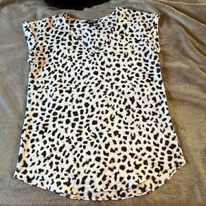 Express Leopard V-Neck Blouse
